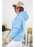 Mikina Noemi WJ8890 Baby Blue - Vittoria Ventini Mikina Noemi WJ8890 Baby Blue - Vittoria Ventini