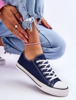 Klasické nízké dámské tenisky námořnická modrá Vegas