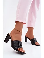 Klapky na podpatku model 228371 Step in style Klapky na podpatku model 228371 Step in style