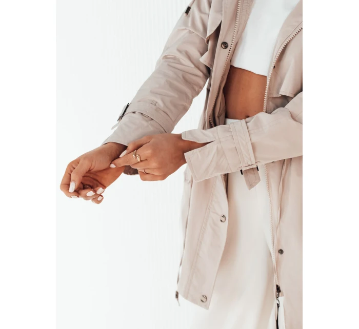 Dámská přechodná bunda parka ecru Dstreet model 21974354 - FashionStreet