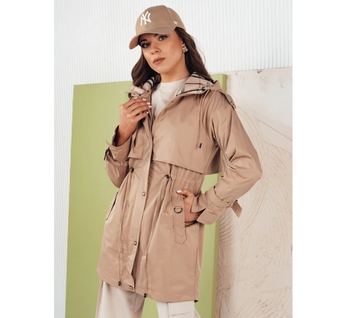 Dámská přechodná bunda parka béžová Dstreet model 21975160 - FashionStreet