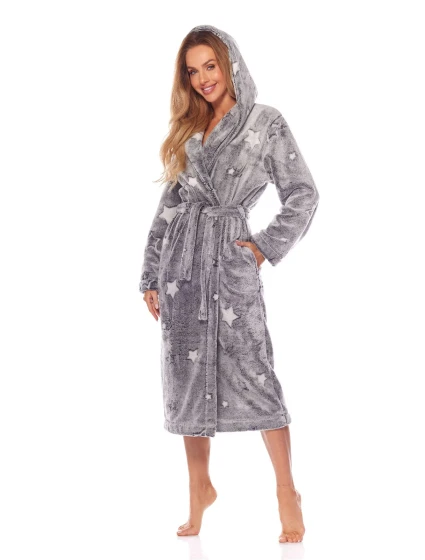 Dámský župan model 19648919 Nela Long SXL - L&L Dámský župan model 19648919 Nela Long SXL - L&L