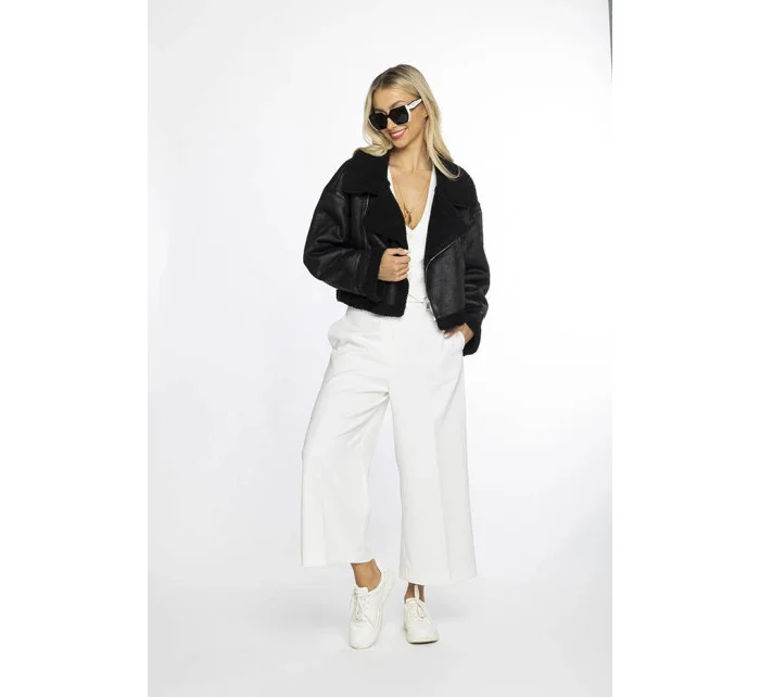 Černý krátký dámský kožich Ann Gissy (AG9-9006)