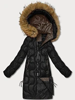 Dámská bunda s ozdobným prošíváním J Style černá (5M3351-392)