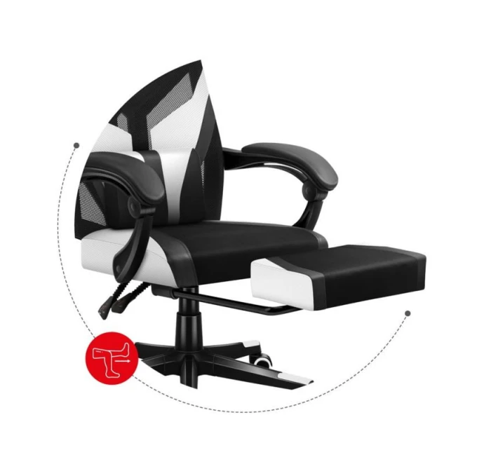 Herní židle model 21326178 5.0 White - Huzaro