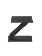 STOLNÍ STOJAN MACLEAN PRO MONITOR NEBO NOTEBOOK, PLYNOVÁ PRUŽINA, PRO STÁNÍ I SEZENÍ, ČERNÝ MC-493