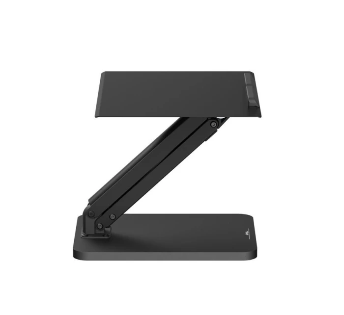 STOLNÍ STOJAN MACLEAN PRO MONITOR NEBO NOTEBOOK, PLYNOVÁ PRUŽINA, PRO STÁNÍ I SEZENÍ, ČERNÝ MC-493