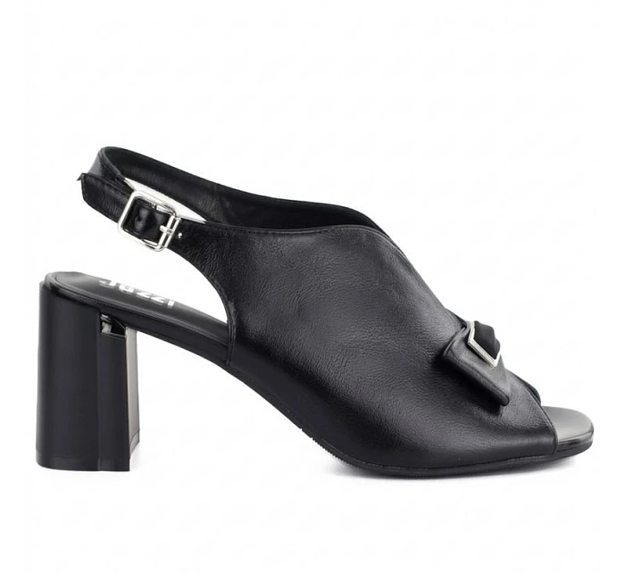 Dámské sandály na jehlovém podpatku s mašlí černé Jezzi RMR25112-3 Dámské sandály na jehlovém podpatku s mašlí černé Jezzi RMR25112-3