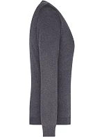 JN Dámský svetr s výstřihem do V 02.0 anthracite melange model 22487841 - Daiber