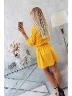 šaty s kapsami model 18743320 - K-Fashion šaty s kapsami model 18743320 - K-Fashion