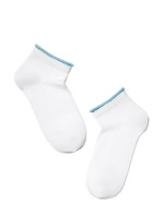 CONTE Ponožky 035 White-Light Blue