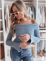 Dámská halenka s odhalenými rameny SHOWIT modrá FashionStreet MY2427