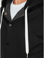 Pánská bunda bomber s kapucí šedá FashionStreet TX5017 Pánská bunda bomber s kapucí šedá FashionStreet TX5017