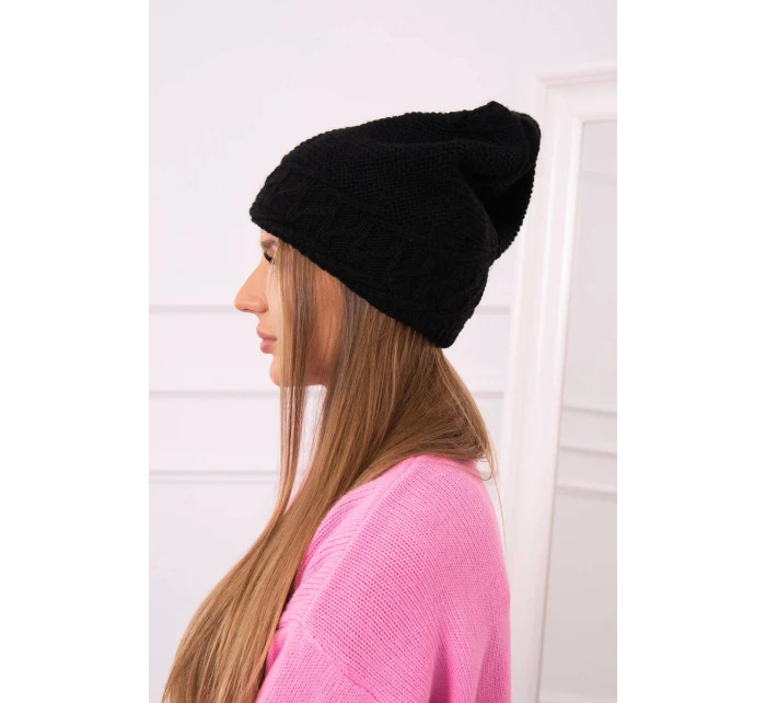 Dámská čepice Aniela K338 černá Dámská čepice Aniela K338 černá