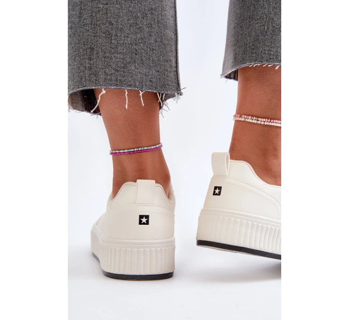 Dámské tenisky na platformě Big Star model 21654856 Bílé - Big Star Shoes Dámské tenisky na platformě Big Star model 21654856 Bílé - Big Star Shoes