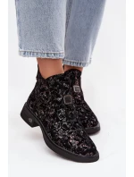 obuv z přírodního semiše na nízkém podpatku model 21713893 - D&A obuv z přírodního semiše na nízkém podpatku model 21713893 - D&A