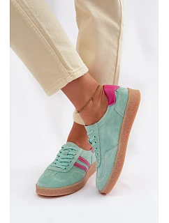 Dámské kožené semišové tenisky model 22101263 - S.Barski