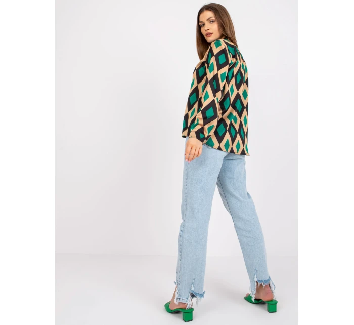 Halenka DHJ BZ 15256.53P černozelená Halenka DHJ BZ 15256.53P černozelená