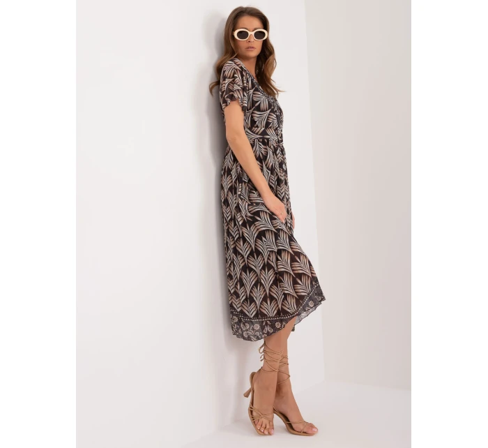 Sukienka DHJ SK  czarno beżowy model 20095136 - FPrice
