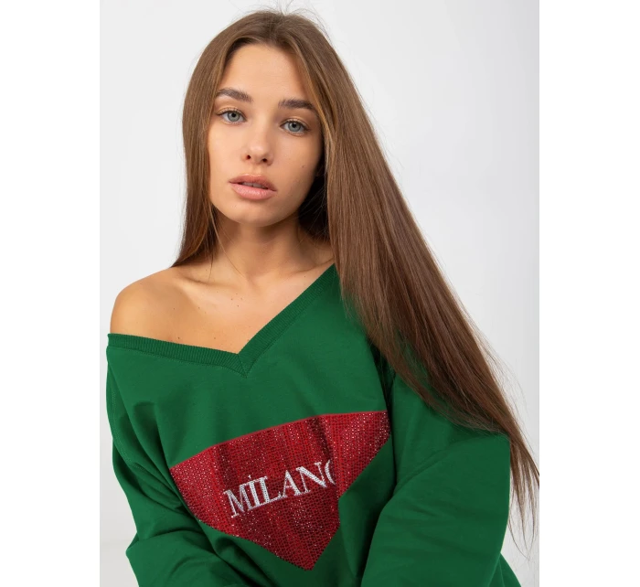 Mikina VI BL model 17846673 tmavě zelená - FPrice