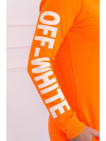 Šaty off White oranžově neonové