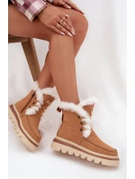 Dámské sněhule z přírodního semiše Lee Cooper – camel Dámské sněhule z přírodního semiše Lee Cooper – camel