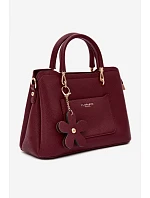 Kabelka z imitace kůže přívěsek bordó model 22220973 - Flora&Co