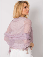 Světle fialový dámský šátek s třásněmi