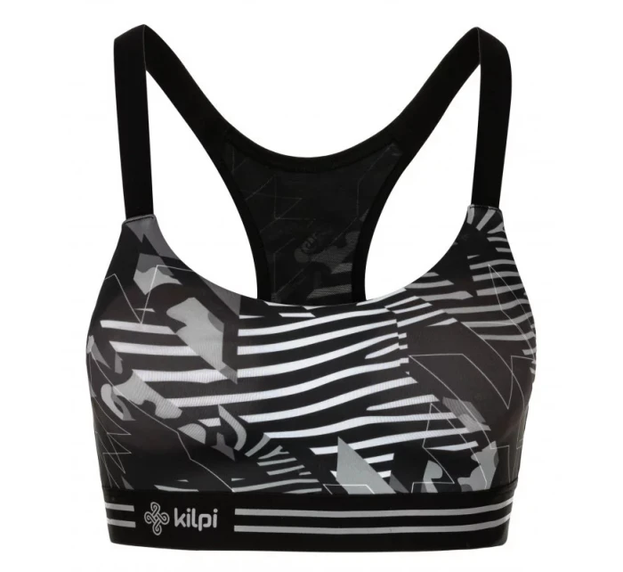 Dámská sportovní podprsenka model 20507362 Černá s šedou - Kilpi Dámská sportovní podprsenka model 20507362 Černá s šedou - Kilpi
