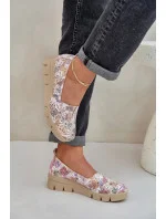 Dámské polobotky RMR23109D-7 Béžová mix - Jezzi