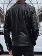Pánská kožená bunda ramones černá FashionStreet TX4715