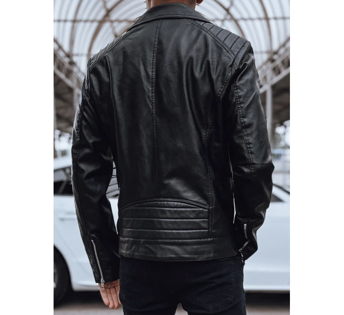 Pánská kožená bunda ramones černá FashionStreet TX4715