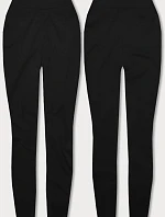 Silné bavlněné legíny černé (YW003)