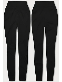 Hrubší černé bavlněné legíny model 18462744 - J.STYLE