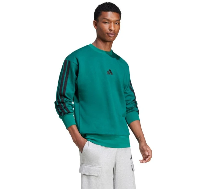 Adidas Essentials Sweatshirt 3-Stripes Fleece M JE6306 pánské Adidas Essentials Sweatshirt 3-Stripes Fleece M JE6306 pánské