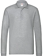 Fruit of the Loom Premium Polo LSL Piqué polo s dlouhým rukávem 16.3310 athletic heather Fruit of the Loom Premium Polo LSL Piqué polo s dlouhým rukávem 16.3310 athletic heather