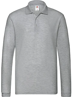 Premium Polo LSL Piqué polo s dlouhým rukávem heather model 22456805 - Fruit of the Loom
