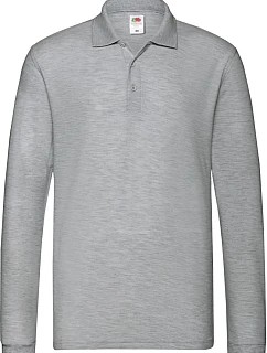 Fruit of the Loom Premium Polo LSL Piqué polo s dlouhým rukávem 16.3310 athletic heather