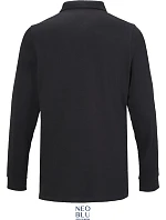 LSL Men Pánské těžké piqué polo s dlouhým rukávem deep black model 22442403 - NEOBLU LSL Men Pánské těžké piqué polo s dlouhým rukávem deep black model 22442403 - NEOBLU