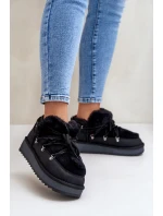 Nízké Sněhové Boty Na Platformě S Kožíškem Černé model 21677071 - D.Franklin