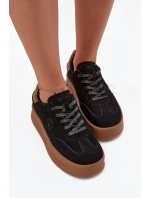 Dámské tenisky na platformě Big Star - černé Dámské tenisky na platformě Big Star - černé