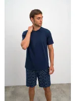 Pánské tričko 16850 tmavě modré - Vamp