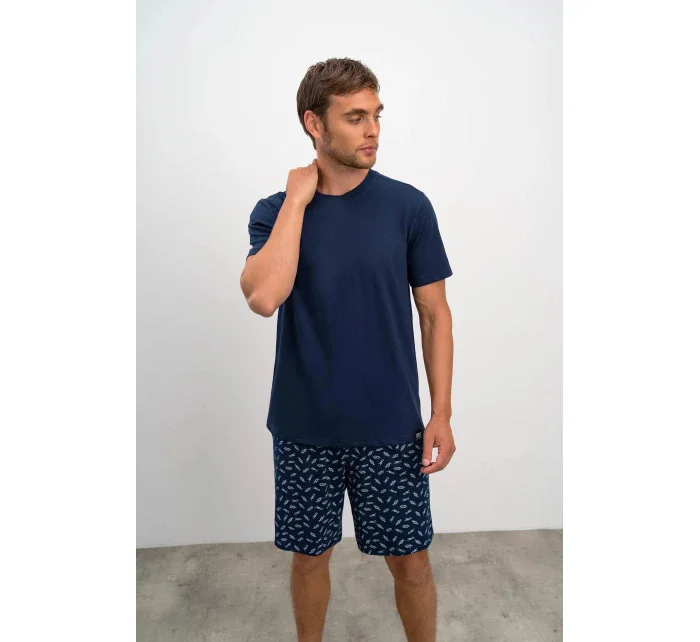 Pánské tričko 16850 tmavě modré - Vamp