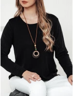 Dámská halenka LUCERIA s přívěskem černá FashionStreet RY2674