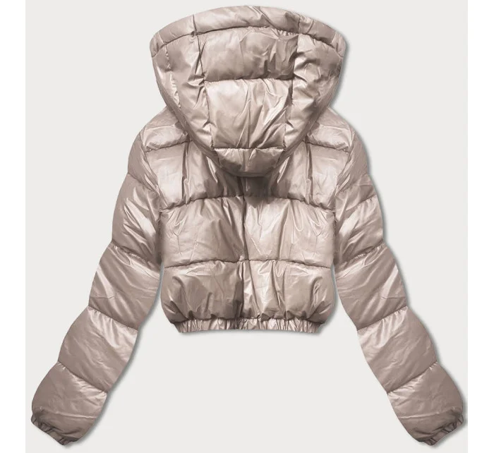 KRÓTKA KURTKA PUCHOWA CROP BEŻ model 21243924 - HONEY WINTER