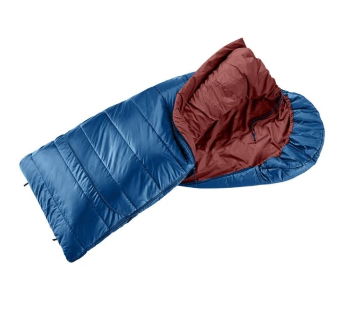 Dětský spací pytel Deuter Starlight SQ (130-170 cm) - noční modrá/červené dřevo Dětský spací pytel Deuter Starlight SQ (130-170 cm) - noční modrá/červené dřevo