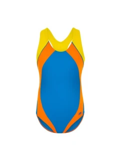 Plavecký kostým 010 modrý-pom 122 dívky