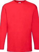 Fruit of the Loom Valueweight T LSL Tričko s dlouhým rukávem 16.1038 red