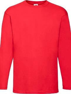 Fruit of the Loom Valueweight T LSL Tričko s dlouhým rukávem 16.1038 red