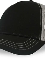 Atlantis Headwear Rapper Canvas-S 5 panelová Trucker kšiltovka 33.0234 black/grey
